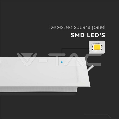 24W LED Premium Панел Квадрат 6500K - изглед 6