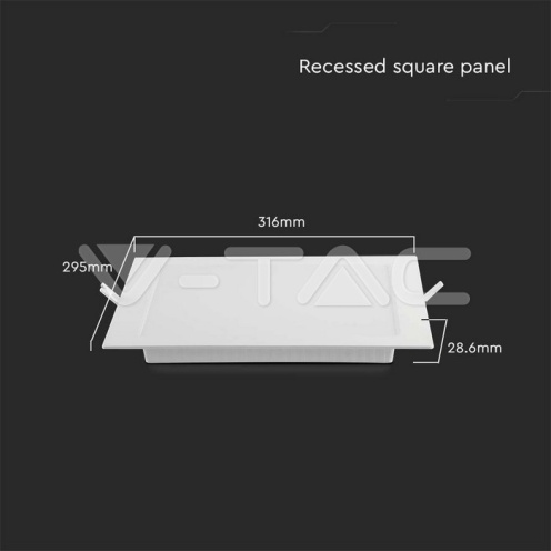 24W LED Premium Панел Квадрат 6500K - изглед 8