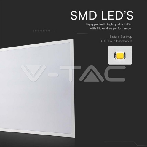 LED Панел 36W 600x600mm 120Lm/W 3000K вкл. драйвер - изглед 2