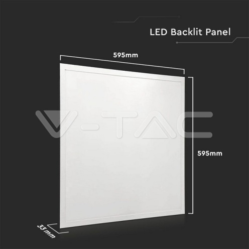 LED Панел 36W 600x600mm 120Lm/W 4000K Вкл. Драйвер 4320LM - изглед 4 - rZ commerce LED Панел 36W 600x600mm 120Lm/W 4000K Вкл. Драйвер 4320LM - изглед 4