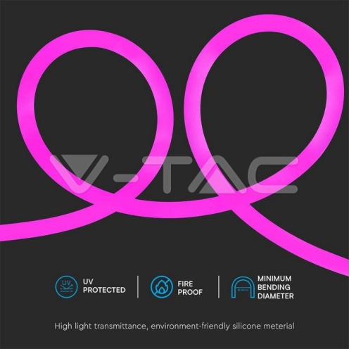 12W Neon Flex Розов - изглед 8 - rZ commerce 12W Neon Flex Розов - изглед 8