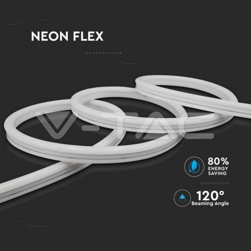 Neon Flex 24V IP68 Син - изглед 4