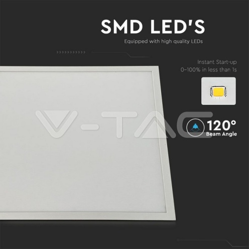 LED Панел 40W 600 x 600 mm 4000K Вкл. Драйвер - изглед 3