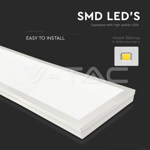 40W LED Панел Външен Монтаж 1200x300 4000k 4400lm - изглед 3
