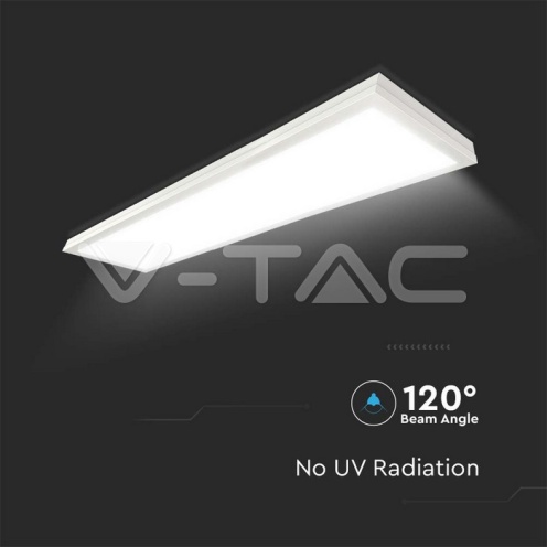 40W LED Панел Външен Монтаж 1200x300 4000k 4400lm - изглед 2