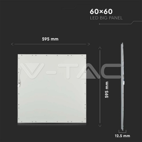 LED Панел 29W 600 x 600 mm 3000K Вкл. Драйвер 6бр./СЕТ A++ - изглед 2