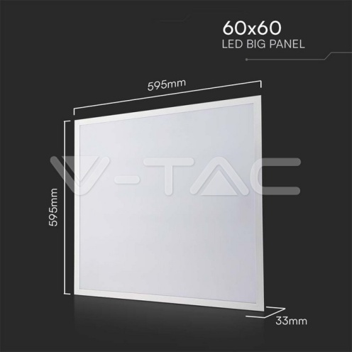 LED Панел 36W 600x600mm Backlit 120Lm/W 6500K 4320Lm - изглед 5