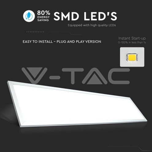 LED Панел 29W 1200x300mm A++ 4000K Вкл. Драйвер - изглед 3