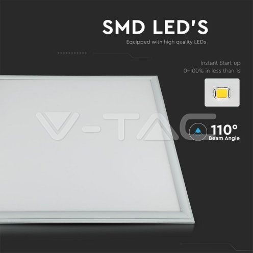 LED Панел 40W 600 x 600 mm 3000K Вкл. Драйвер . - изглед 9