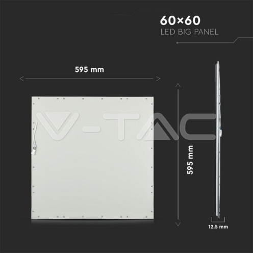 LED Панел 40W 600 x 600 mm 3000K Вкл. Драйвер . - изглед 11