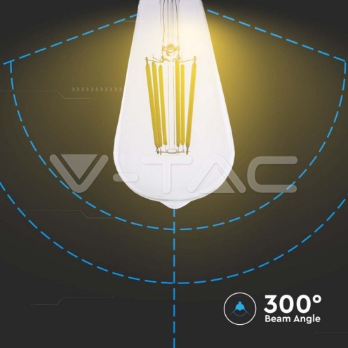 LED Крушка - 4W Filament E27 ST64 4000K - изглед 3