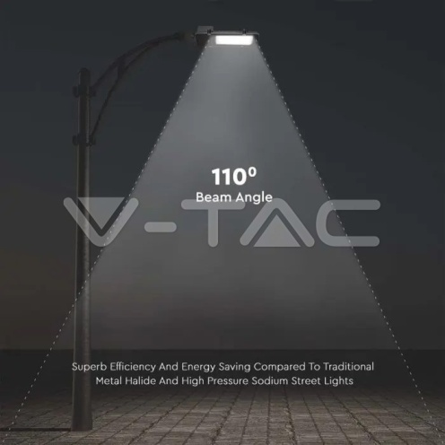 LED Улична Лампа SAMSUNG ЧИП - 50W Сиво Тяло 4000K 5 Години Гаранция - изглед 9