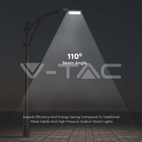 LED Улична Лампа SAMSUNG ЧИП - 30W Сиво Тяло 4000K 5 Години Гаранция - изглед 9