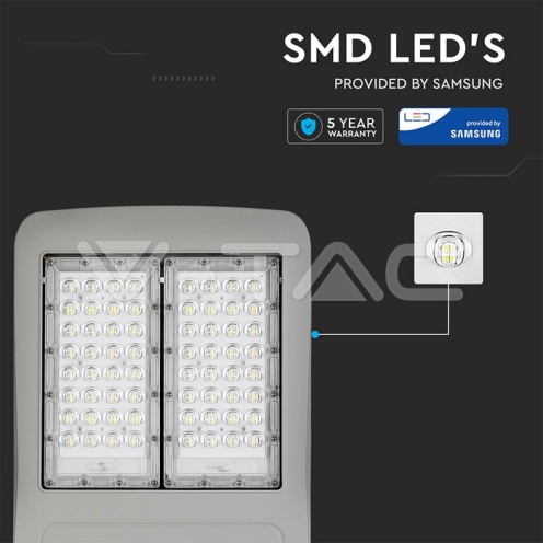 LED Улична Лампа SAMSUNG ЧИП - 100W 4000K КЛАС I 140LM/W - изглед 16