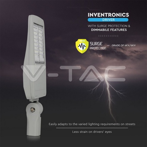 LED Улична Лампа SAMSUNG ЧИП - 100W 4000K КЛАС I 140LM/W - изглед 4