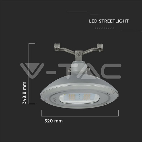 LED Уличен Осветител Висящ SAMSUNG ЧИП - 100W 4000K КЛАС II - изглед 4
