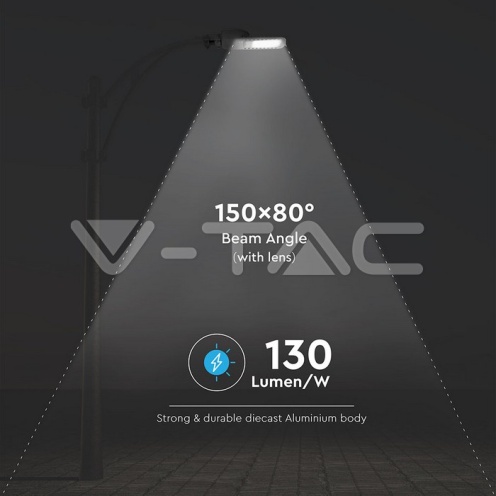 LED Уличен Осветител SAMSUNG ЧИП - 200W 4000K КЛАС II - изглед 2 - rZ commerce LED Уличен Осветител SAMSUNG ЧИП - 200W 4000K КЛАС II - изглед 2