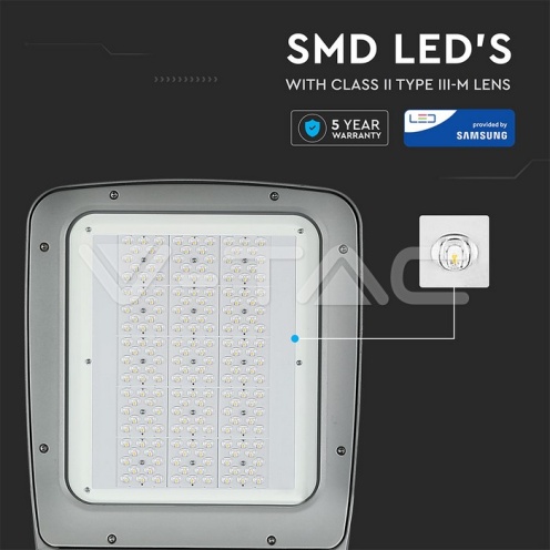 LED Уличен Осветител SAMSUNG ЧИП - 160W 4000K КЛАС II - изглед 11