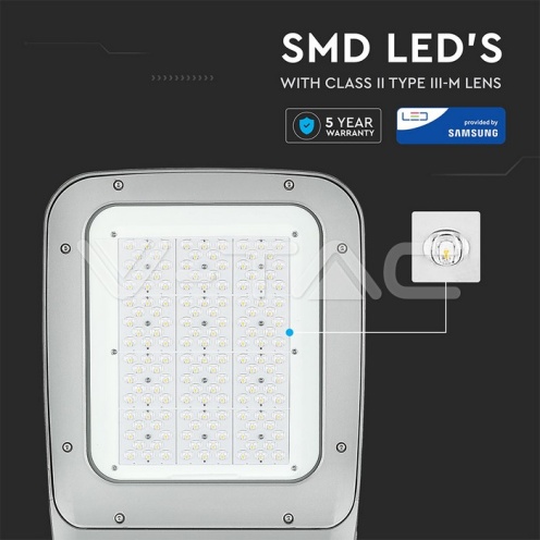 LED Уличен Осветител SAMSUNG ЧИП - 120W 4000K КЛАС II - изглед 17