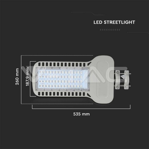 LED Улична Лампа SAMSUNG ЧИП - 100W 6400K 135LM/W - изглед 2
