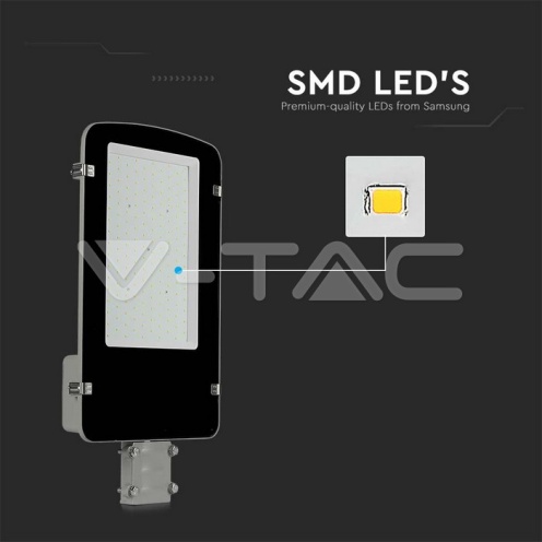 LED Улична Лампа SAMSUNG ЧИП - 100W Сиво Тяло 6400К - изглед 13