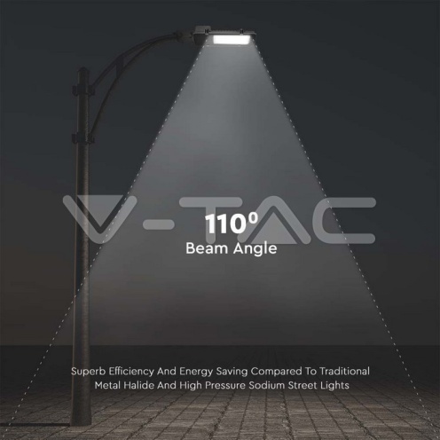 LED Улична Лампа SAMSUNG ЧИП - 100W Сиво Тяло 6400К - изглед 12