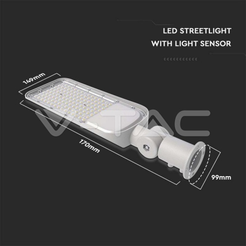 LED Улична лампа SAMSUNG ЧИП сензор - 50W 4000K 120LM/W - изглед 3