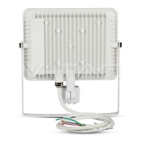 50W LED Прожектор Със Сензор SAMSUNG ЧИП Бяло Тяло 3000К - изглед 10