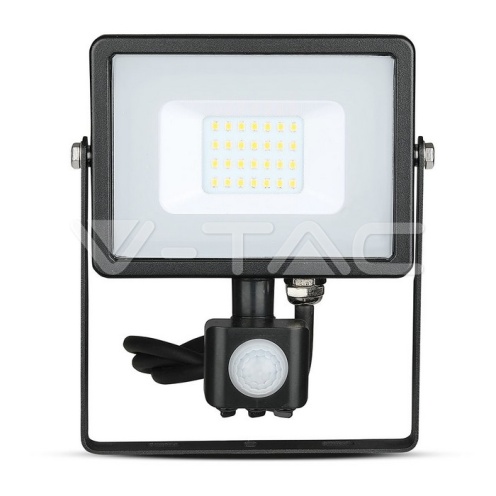 20W LED Прожектор Със Сензор SAMSUNG ЧИП Черно Тяло 4000К - изглед 9