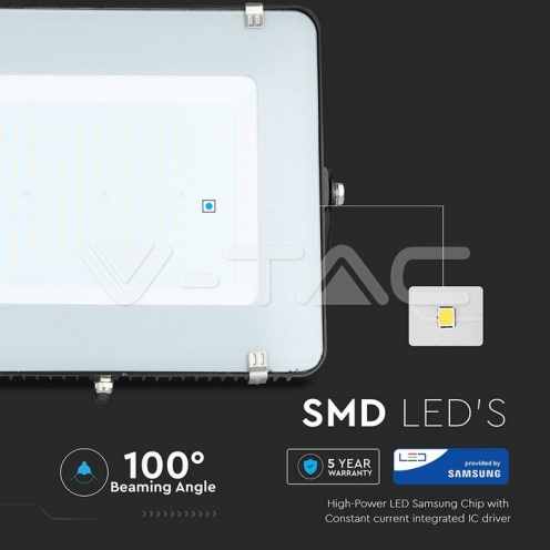 200W LED Прожектор SAMSUNG ЧИП SMD Черно Тяло 4000К - изглед 11 - rZ commerce 200W LED Прожектор SAMSUNG ЧИП SMD Черно Тяло 4000К - изглед 11