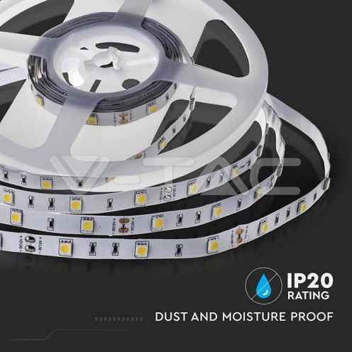 LED Лента SMD5050 - 30/1 Топло Бяла Невлагозащитена - изглед 5