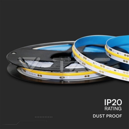LED COB Лента 24V IP20 4000K 421 Leds 10W/m - изглед 5