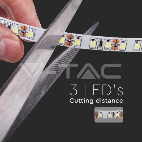 LED Лента SMD2835 - 120/1 24V IP20 3000K Двойно PCB 10М Ролка - изглед 9