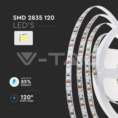 LED Лента SMD2835 - 120/1 24V IP20 6400K Двойно PCB 10М Ролка - изглед 2 - rZ commerce LED Лента SMD2835 - 120/1 24V IP20 6400K Двойно PCB 10М Ролка - изглед 2