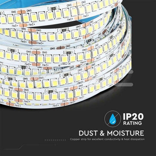 LED Лента SMD2835 - 238/1 24V IP20 6400K 135LM/W - изглед 8