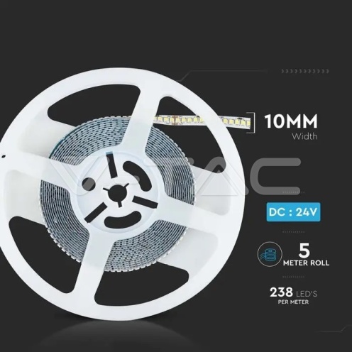 LED Лента SMD2835 - 238/1 24V IP20 3000K 135LM/W - изглед 11