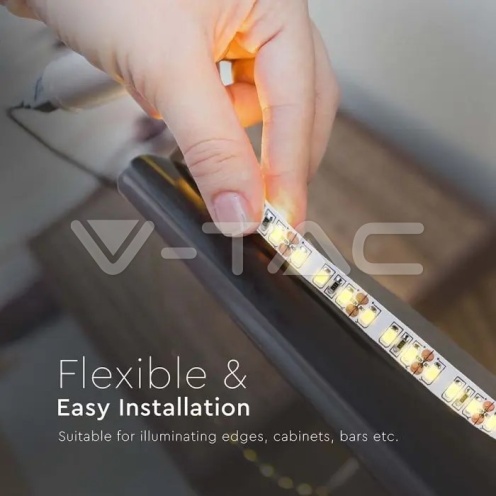 LED Лента SMD2835 - 168/1 24V IP20 3000K 140LM/W - изглед 4