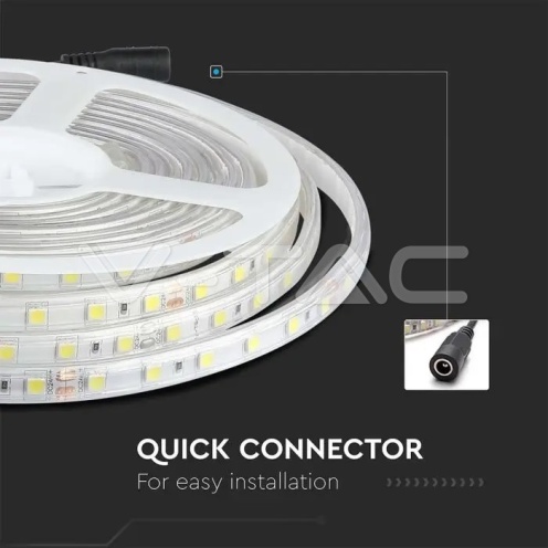 LED Лента 5050- 60/1 24V IP65 3000K - изглед 7