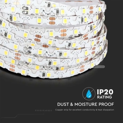 LED Лента 2835 - 60/1 12V IP20 6400K S Образна - изглед 8