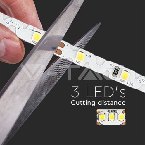 LED Лента 2835 - 60/1 12V IP20 4000K S Образна - изглед 9