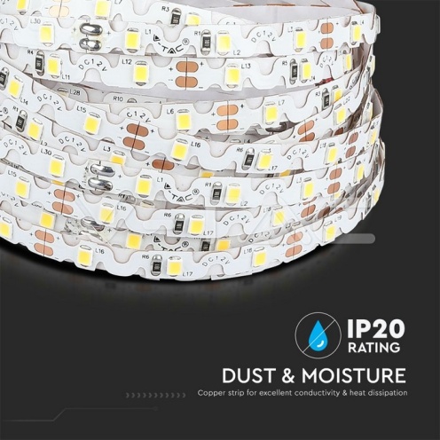 LED Лента 2835 - 60/1 12V IP20 4000K S Образна - изглед 8