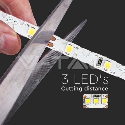 LED Лента 2835 - 60/1 12V IP20 3000K S Образна - изглед 9