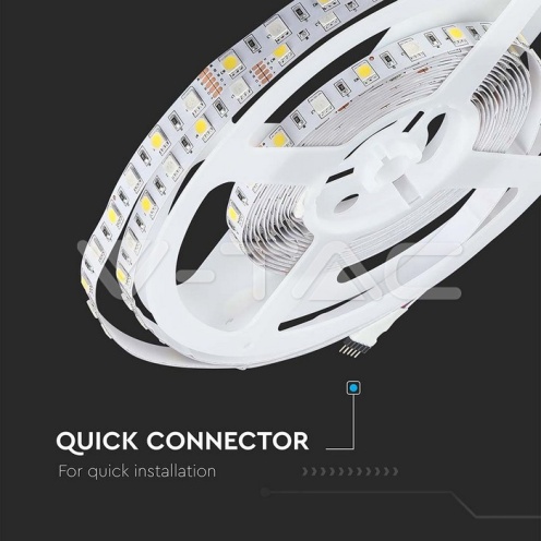 LED Лента 5050 - 60/1 12V IP20 RGB + 3000K - изглед 11