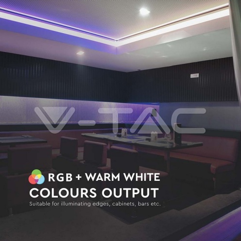 LED Лента 5050 - 60/1 12V IP20 RGB + 3000K - изглед 2