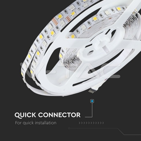 LED Лента 5050 - 60/1 12V IP20 RGB + 4000K A++_new - изглед 11