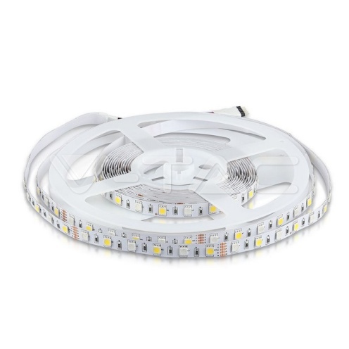 LED Лента 5050 - 60/1 12V IP20 RGB + 4000K A++_new - изглед 1