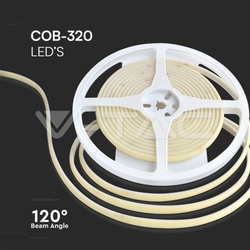 LED COB Лента 24V IP67 6000K 320 Leds 10W/m - изглед 2 - rZ commerce LED COB Лента 24V IP67 6000K 320 Leds 10W/m - изглед 2