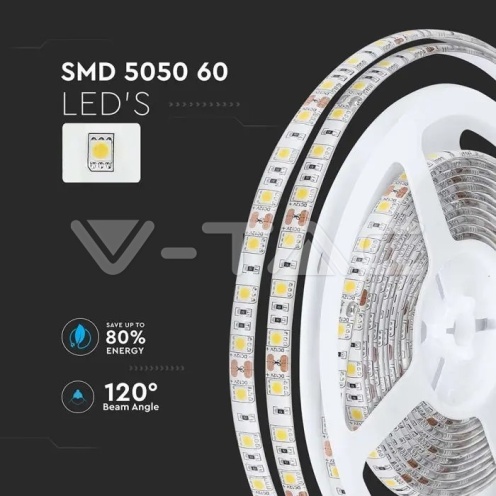 LED Лента SMD5050 - 60/1 4500K IP65 - изглед 7