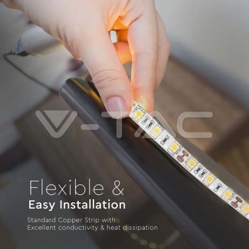 LED Лента SMD5050 - 60/1 4500K IP65 - изглед 8