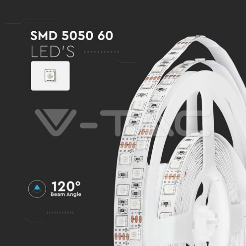 LED Лента SMD5050 - 60/1 Синя IP20 - изглед 8